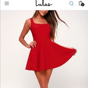 Lulus home before daylight dress red size large